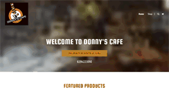 Desktop Screenshot of donnyscafe.com