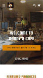 Mobile Screenshot of donnyscafe.com