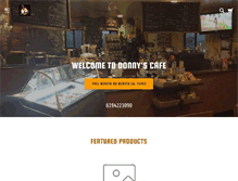 Tablet Screenshot of donnyscafe.com